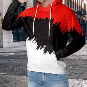 Sweat à capuche d'hiver brodé avec logo personnalisé de haute qualité pour hommes, pull oversize, sweat à capuche épais en éponge française - Product Image 3