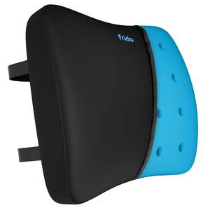 Coussin de soutien lombaire Frido pour chaise de bureau - Coussin orthopédique ergonomique en mousse à mémoire de forme, housse amovible et lavable en polyester - Product Image 1