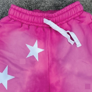 Shorts personnalisés délavés au soleil, coton d'été, cordon de serrage, vintage, hommes, ourlet brut, lavage à l'acide - Product Image 6