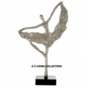 Meilleure vente aluminium métal et base en marbre Sculpture à la main en nickel noir fini créatif fabriqué à la main - Product Image 3