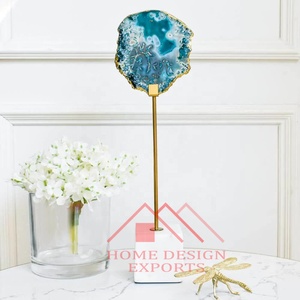 Home Intérieurs Sculpture de table en marbre d'agate pour bureau Décorations de bureau Sculpture en marbre d'agate abstraite unique Best Seller - Product Image 5