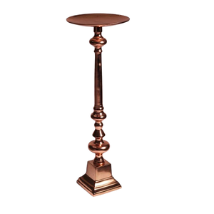 Fabuleux Design Aluminium Grand Pilier Titulaire Cuivre Plaqué Vente Chaude Décoratif À La Main Bougie Pilier pour L'éclairage De Noël - Product Image 1