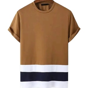 T-shirts pour hommes de haute qualité 2026 – Mélange personnalisé avec logo imprimé sérigraphié, col roulé tricoté, formel, respirant, streetwear - Product Image 1