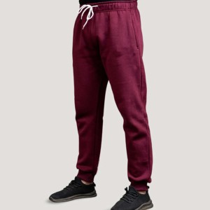 Survêtement de sport écologique 100% coton à motif solide pour l'entraînement d'hiver et le jogging pour hommes 2-en-1 Design léger taille élastique - Product Image 4