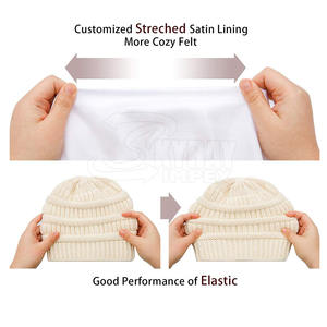 Super calidad 100% lana al por mayor gorro de invierno gorro personalizado impreso Logo gorros sombrero para hombres - Product Image 3