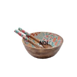 Vajilla de restaurante, cuencos para servir, cuenco de madera de mango, diseño hecho a mano, ensalada de frutas, mezcla y servicio, cuenco de madera - Product Image 2