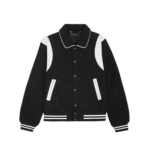 Blouson universitaire unisexe élégant en satin enduit 100 % coton, style bomber de printemps, personnalisable sur le devant, respirant et anti-UV - Product Image 2