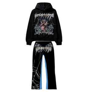 เสื้อวอร์มทรงหลวมแบบลำลองของผู้ชายชุดวอร์มทรงหลวมแบบรูดซิปได้สามแบบสำหรับฤดูร้อน - Product Image 3