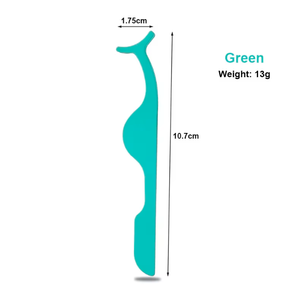 Custom Private Label Stainless Steel Slanted False Lashes Extension <b>Makeup</b> <b>Tools</b> Eyelash Applicator Tweezers Eyebrow Tweezers - Product Image 6