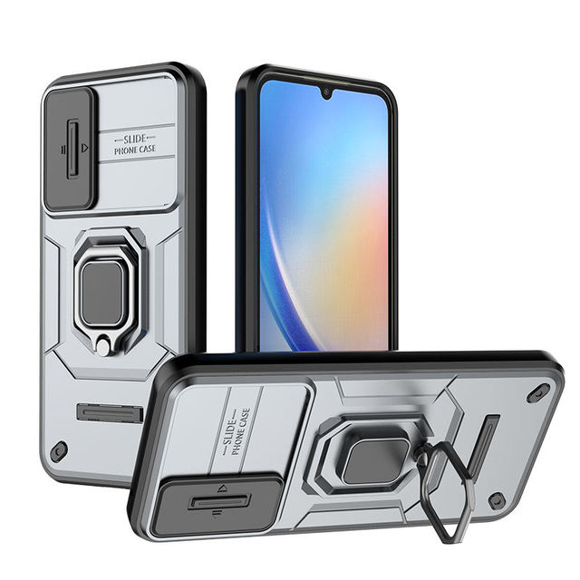 Premium Luxury Slide Camera Phone Case For 13 14 15 16 Pro Max Plus TPU PC Hybrid Heavy Duty Shockproof Back Cover
