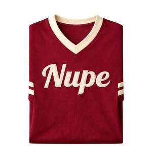 T-shirt de baseball à col en V Nupe Kappa Alpha Psi, taille réelle, coton premium, coupe athlétique, lettres grecques, vêtements classiques de fraternité - Product Image 6