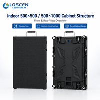 Écran LED de location pour scène en aluminium moulé sous pression Project P3.91 500x500mm avec animation pour la production d'événements en direct
