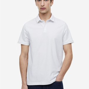 Golf personalizado de alta calidad para hombres para polos, camisetas deportivas de manga corta de marca privada, patrón de cuadros de punto antiarrugas - Product Image 1