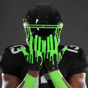 Gants de receveur de football américain imprimés sur mesure, étiquette privée, gants de football américain pour adultes - Product Image 6