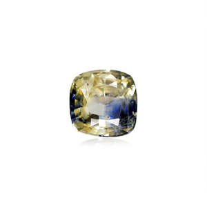 Zafiro bicolor facetado de 2.73 quilates, piedra preciosa natural en forma ovalada marquesa, rojo, naranja, azul, rosa, con 8 mm de altura y 1 mm de diámetro del orificio. - Product Image 1
