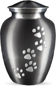 Custom Modern Design Aluminum Metal Cremation Urn Handmade Memorial Urn <b>Jar</b> for Adult Ashes Wedding Occasion - Product Image 3