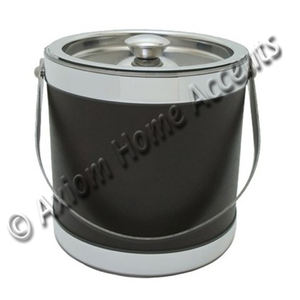 Handcrafted Matte Stainless Steel Ice <b>Bucket</b> With Polished <b>Lid</b> for Home or Bar Use for Wine Cooler - Product Image 4