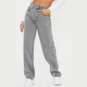 Pantalones acampanados de nueva tendencia, pantalones vaqueros rectos de gran tamaño de lujo vintage apilados, pantalones vaqueros grises de pierna ancha, monos holgados para mujer - Product Image 3