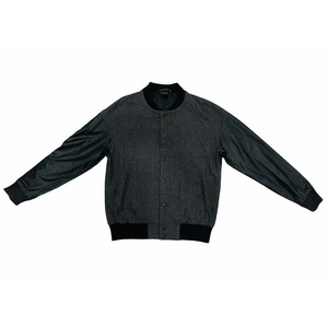 Chaquetas con letras de béisbol con bordado de lana y logotipo personalizado para hombre chaqueta universitaria de manga de cuero naranja en blanco Vintage High Street - Product Image 1