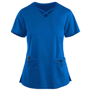 Factory Direct Women's Medical Scrubs <b>Set</b> Top and Trousers Uniform <b>Doctor</b> Nurse Hospital Wholesale Supplier Durable Scrub <b>Sets</b> - Product Image 6