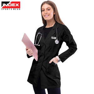 Blouses de laboratoire à manches courtes avec logo personnalisé, uniformes hospitaliers lavables, sans poussière et antistatiques, pour vêtements de sécurité en laboratoire - Product Image 4