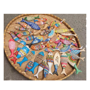 Artesanía de Vietnam, escultura de pescado de madera, decoración artística de madera Natural para el hogar, oficina, diseño elegante, el mejor precio - Product Image 6