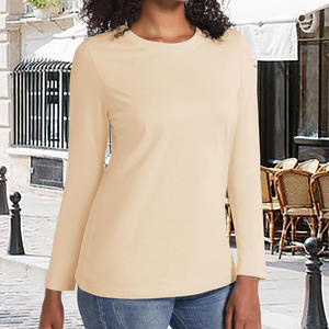 Precio al por mayor Low Moq Mujeres Camisetas Alta calidad Top Wear Verano Transpirable Mujeres Camisetas - Product Image 3