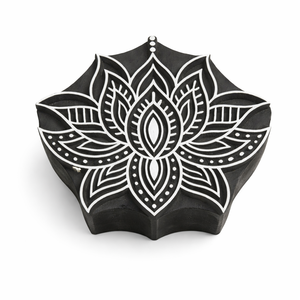 Bloques de Impresión de Madera de Sheesham Grabados a Mano, Sellos Textiles con Logotipo Personalizado, Proveedor de Bloques de Impresión Reutilizables al por Mayor - Product Image 1