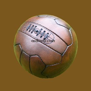 ลูกบอลหนังย้อนยุคโบราณสำหรับเล่นฟุตบอล, ลูกบอลรักบี้โรงเรียนเก่าสไตล์วินเทจ - Product Image 1