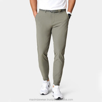 Vente en gros de pantalons droits en toile de qualité supérieure légers vêtements de golf pour hommes pantalon de golf en coton chino de bureau pantalon formel de golf