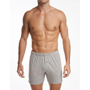Calzoncillos Boxer de Algodón Jersey 100%, Tejido Elástico de Alta Calidad para Hombre, Ropa Interior con Logotipo Personalizado, Cierre de Botones, Corte Holgado - Product Image 3