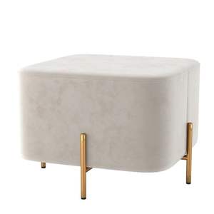 Ensemble de canapés Chesterfield en velours bleu de qualité supérieure avec ottoman rembourré pour salon, chambre, appartement et tabouret de loisirs - Product Image 5