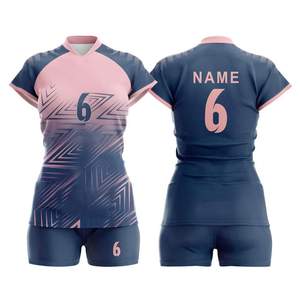 Ballons de volley-ball à sublimation personnalisée, uniformes pour hommes, concevez votre propre ensemble de maillots de volley-ball - Product Image 2