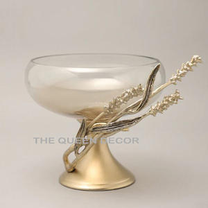 Bol décoratif moderne en laiton et en acier pour la décoration d'intérieur en laiton poli brillant bol de pièce maîtresse en laiton élégant pour le salon - Product Image 2