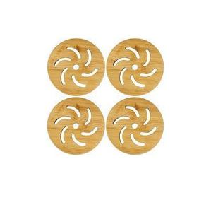 hot sale <b>Wooden</b> Coasters Latest button design natural Wood high quality Coasters Set <b>Table</b> Decor <b>Mats</b> and Pads Tea Coaster - Product Image 5