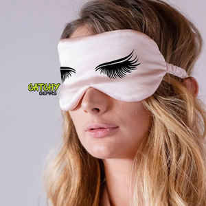 Promotion Cadeau Oem Marque Privée Satin Soyeux Coton Voyage Réglable Sommeil Masque Pour Les Yeux À Vendre - Product Image 1