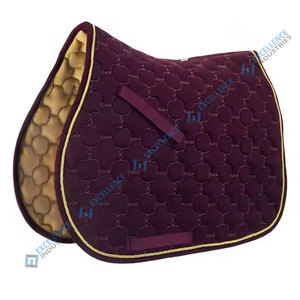 Elegante almohadilla de sillín acolchada de terciopelo con acolchado de espuma Diseño suave para comodidad y estilo de caballo - Product Image 4