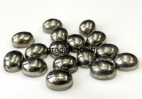 Pirita natural de gran calidad 4X6mm a 10x12mm cabujón ovalado AAA