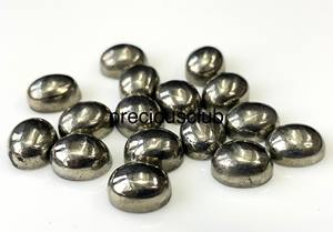 Pirita natural de gran calidad 4X6mm a 10x12mm cabujón ovalado AAA - Product Image 6