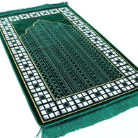 Tapis teints marron de haute qualité fabricant d'usine tapis de prière musulman arrivée prix de gros tapis de prière à vendre