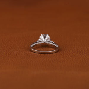 IGI Certified 2.0 CT Lab Grown Diamond Engagement Ring 10KT Solid Gold Pave Setting Perfect <b>Birthday</b> Gift <b>for</b> <b>Her</b> Fine Rings - Product Image 4