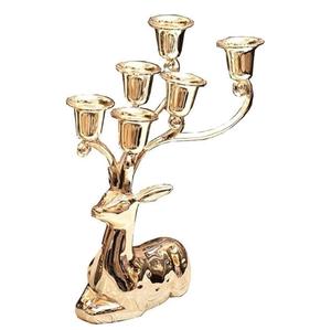 Vintage Deer Sculpture Candelabra Deer Candle Holder pour les occasions de Noël en gros. - Product Image 5
