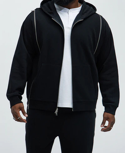 New Fashion Oversized <b>Hoodie</b> Custom 100% Cotton Acid Wash Oversized <b>Hoodie</b> French Terry Loose Zip High Quality Rhinestone <b>Hoodie</b> - Product Image 3