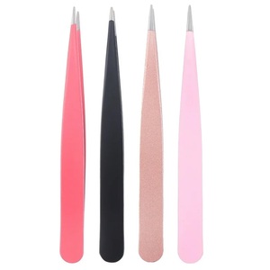 Premium Stainless Steel Tweezers High Quality <b>Tool</b> for Eyebrows and Ingrown Hair <b>Removal</b> Eyebrow Tweezers - Product Image 1