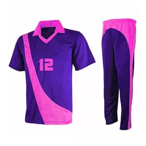 Ropa deportiva personalizada para hombres y adultos con etiqueta privada, kit de uniforme de críquet, camiseta, pantalón, antiarrugas, secado rápido, 100% poliéster para combinar - Product Image 3