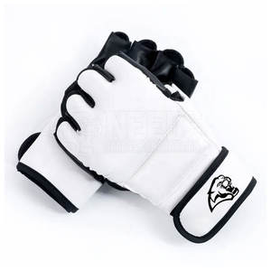 2024 meilleure vente gants de boxe professionnels demi-doigt en cuir de haute qualité étanche 8oz 12oz équipement de sport pour poignées - Product Image 1