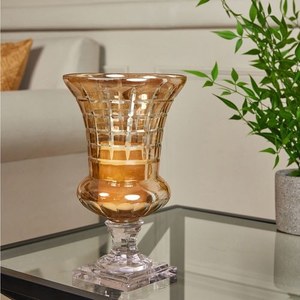 Florero y portavelas de cristal hecho a mano para eventos de decoración y disponible para uso doméstico a precio mayorista - Product Image 3