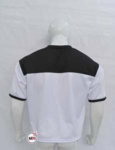 100% algodón hombres media manga cuello redondo transpirable microfibra 2 tonos blanco y negro para hombres de alta calidad camisetas transpirables para hombres - Product Image 4