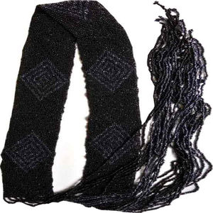 Ceinture perlée en coton pour femmes mode sac noir blanc Western OEM Logo Style boucle tissu emballage pièces couleur usa - Product Image 5