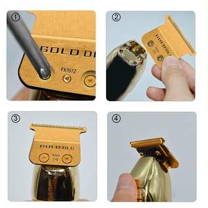 Cuchilla de Repuesto Profesional de Aleación de Titanio para Recortadora, DLC 2.0, Juego de Cuchillas Ajustables para Recortadora de Cabello (4 Piezas) - Product Image 2